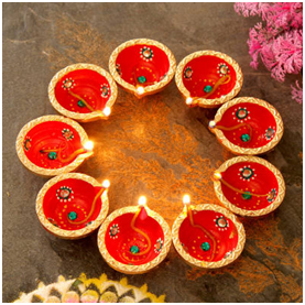 Send Diwali Diyas Online for Festival of Lights
