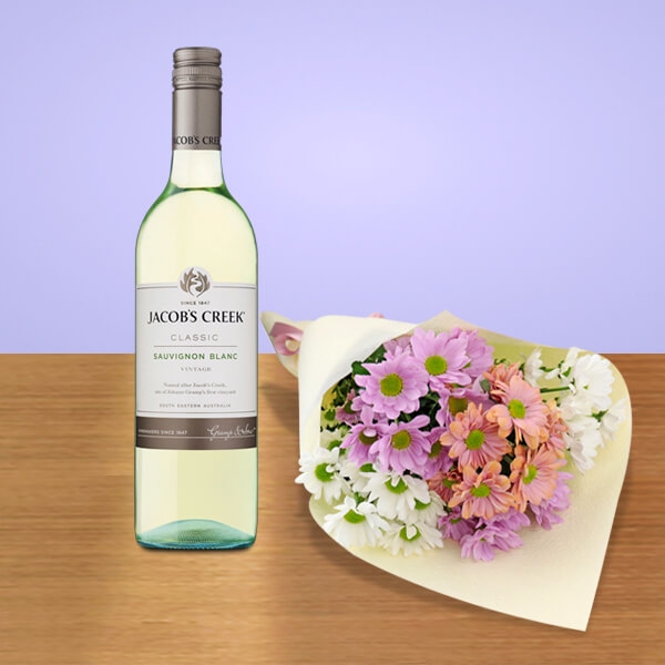 Flowers with White Wine