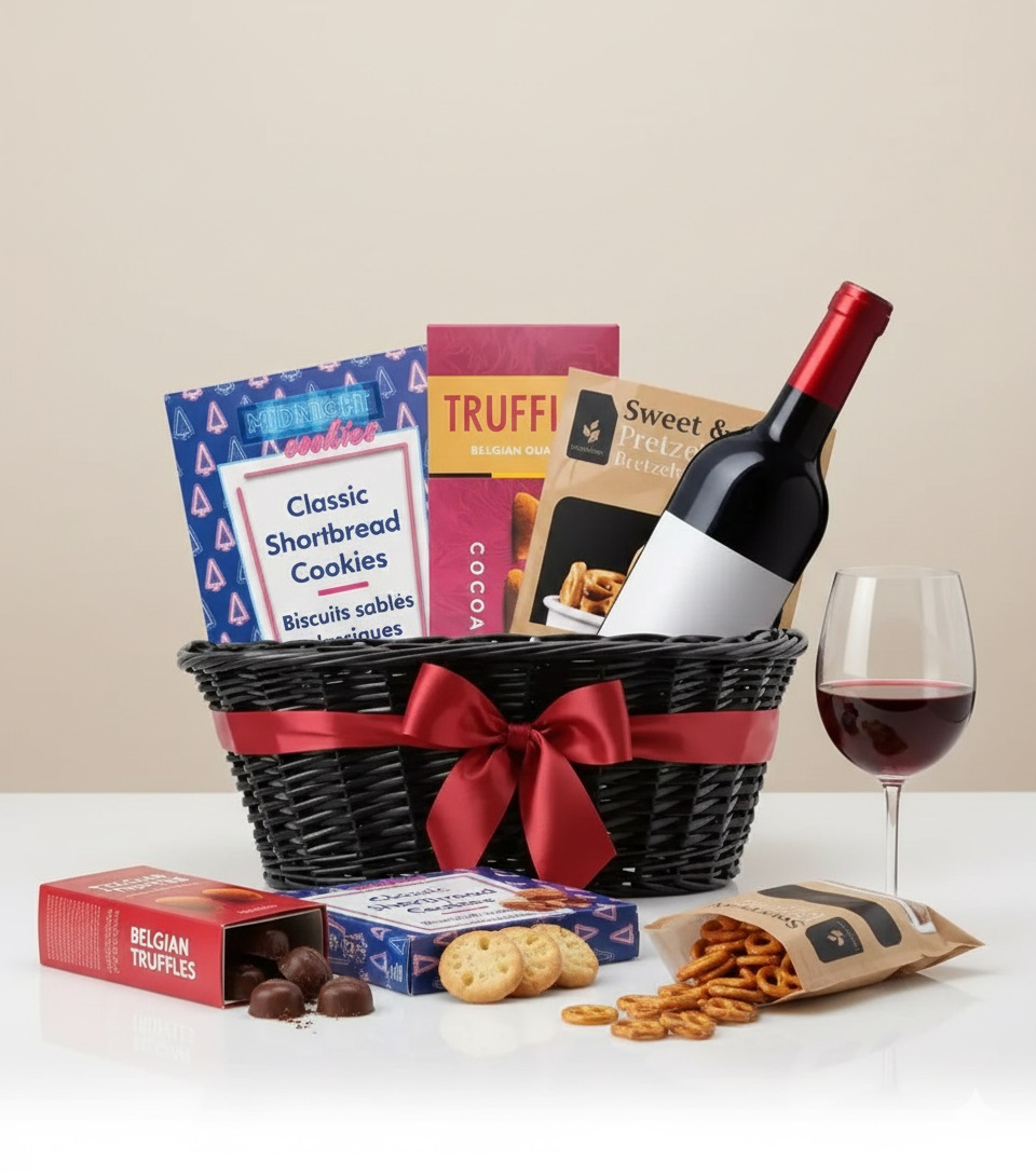 Classic Red Wine Basket