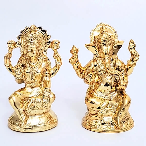 Metallic Lakshmi Ganesha