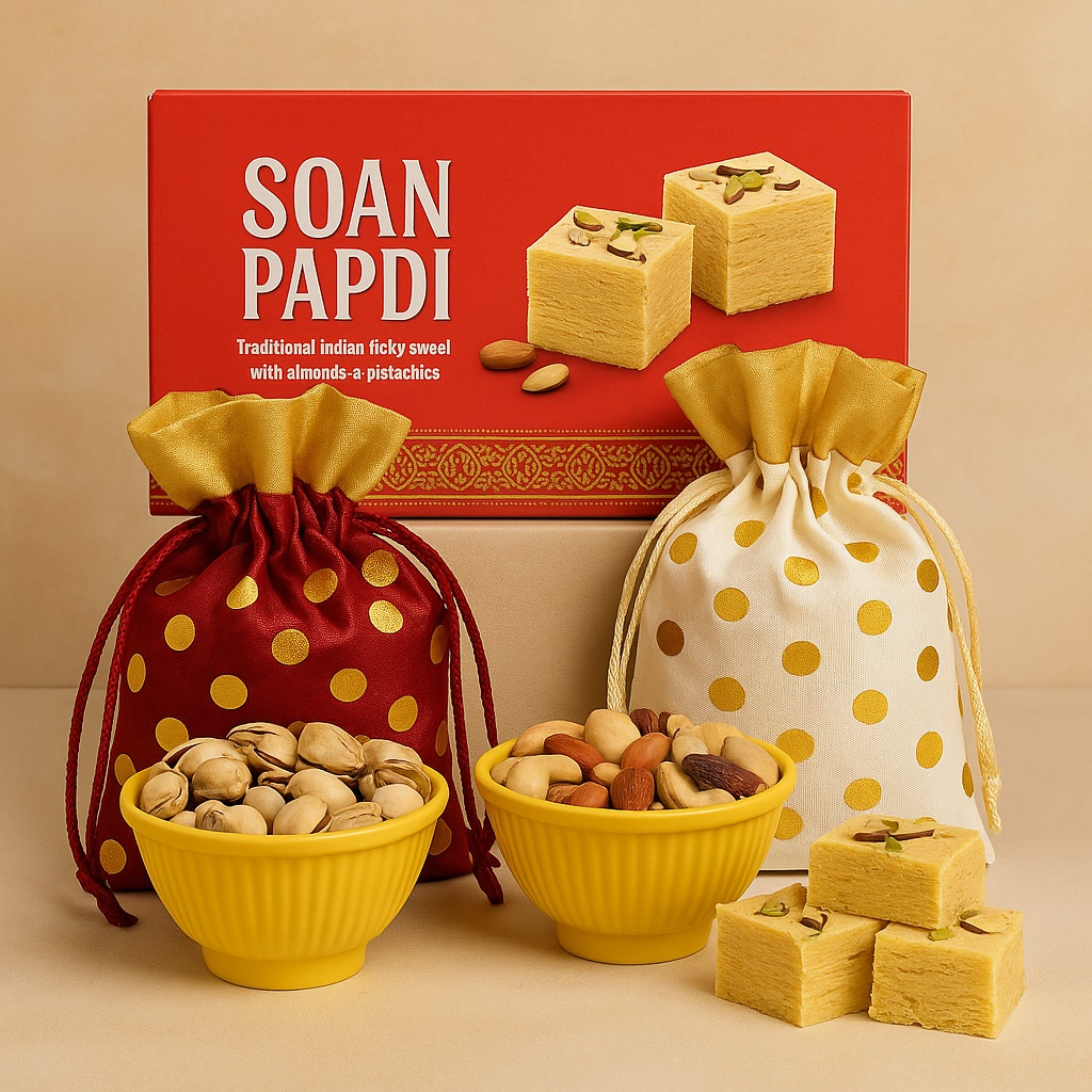 Nuts with Soan Papdi