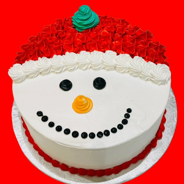 Snowman Vanila Cake
