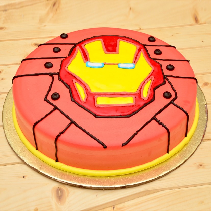 Avengers Iron Man Icon Edible Cake Topper Image - 8