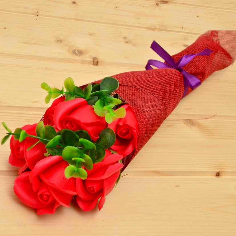 Artificial Red Love Bouquet