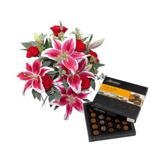 Lovely Lilies with Chocolate Sweetness