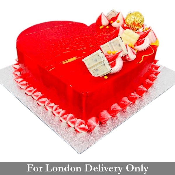 Golden Heart of Passion Cake