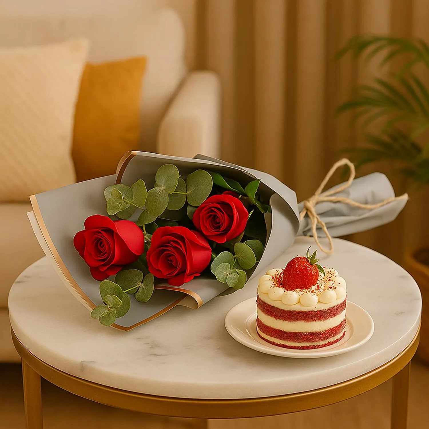 Roses & Designer Cake