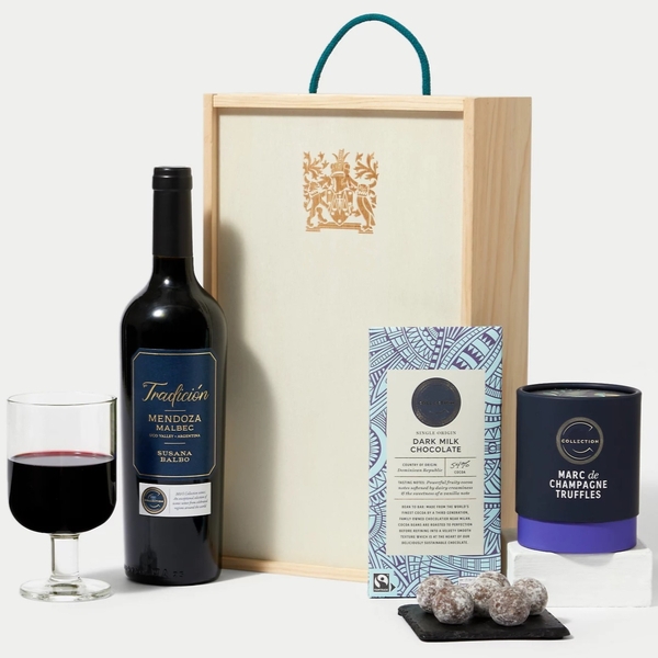 Red Wine & Chocolate Gift Box