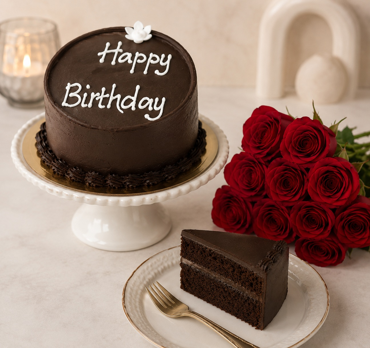 Cake and Roses
