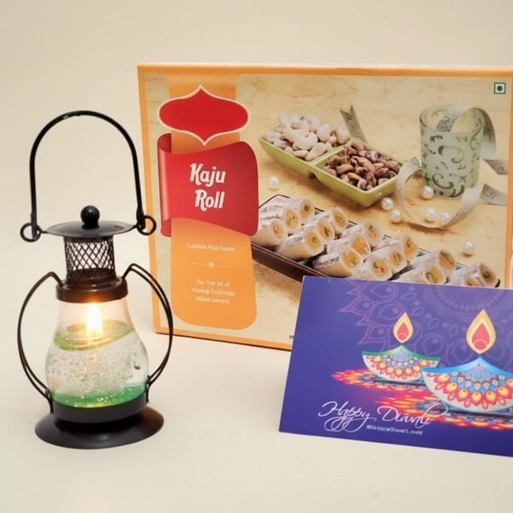 Scented Candle with Kaju Roll