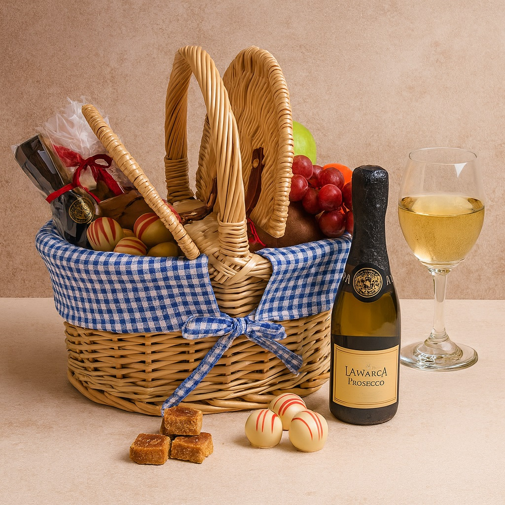 Fruit and Fizz Gift Basket