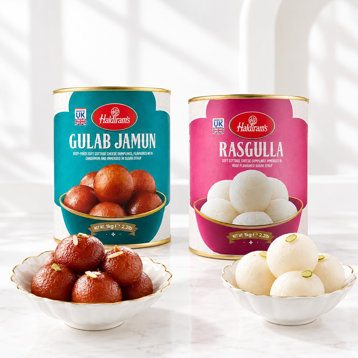 Gulab Jamun & Rasgulla Royal Sweet Duo