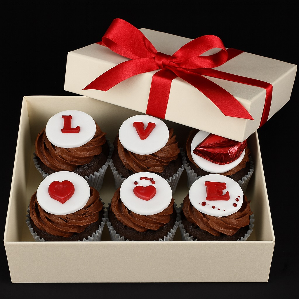 Sealed with a Kiss Cupcakes