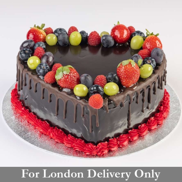 Chocolate Truffle Heart Cake