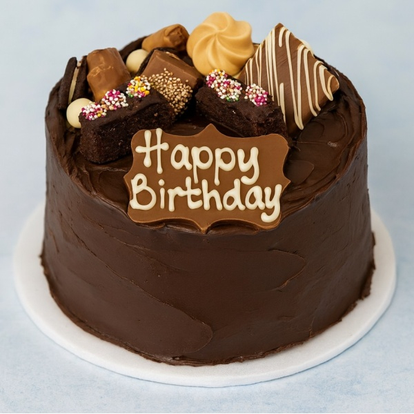 Chocolate Fudge and Sweet Treat Cake