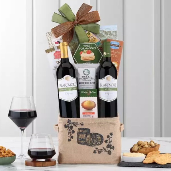 Red Wine Duet Basket 