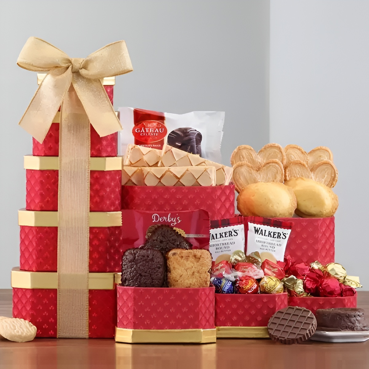 Brownie, Candy and Cake Gift Tower