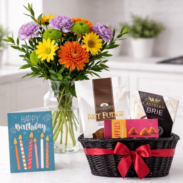 Floral & Treats Delight