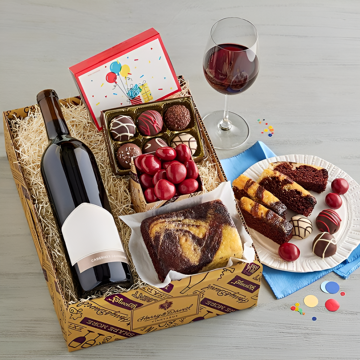 Birthday Red Wine Box