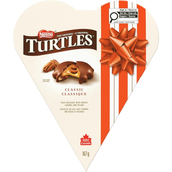 Turtles Classic Recipe Valentine Heart Gift Box