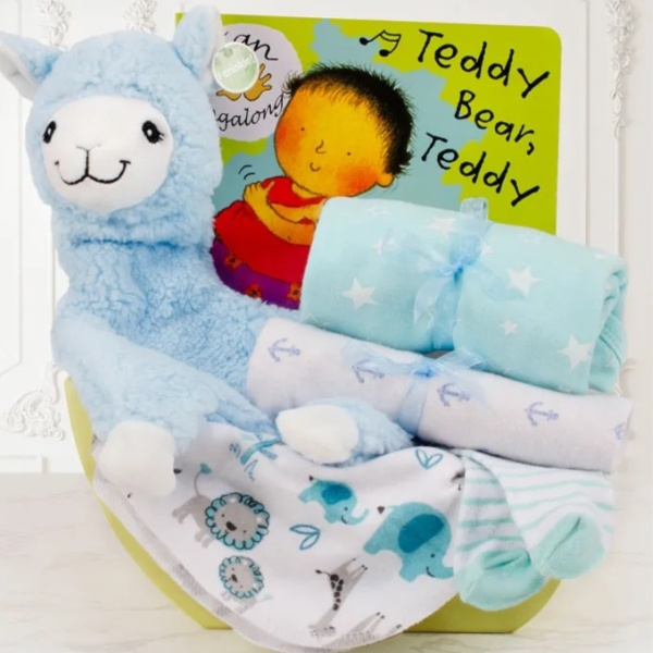 Bedtime Blue Gift Basket