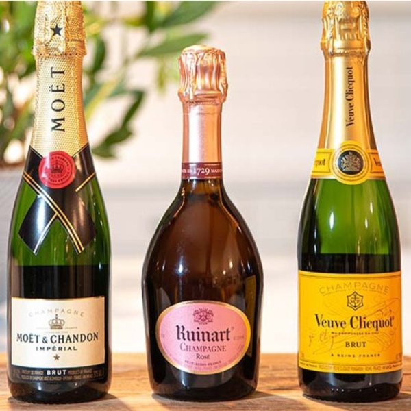 Champagne Half Bottle Trio
