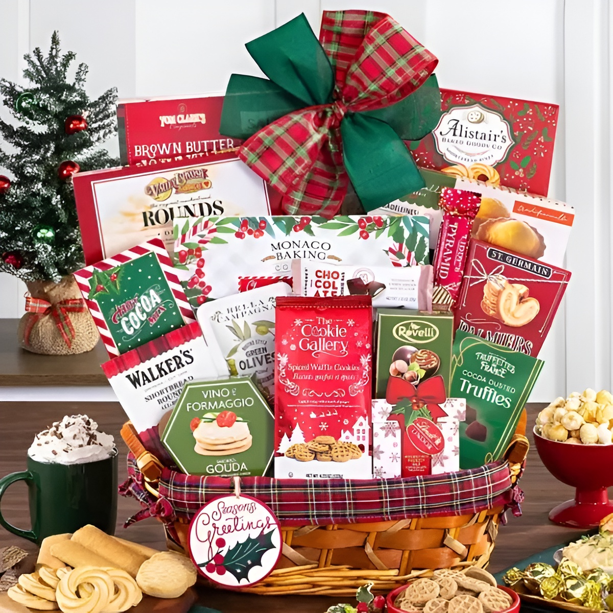 Christmas Greetings Gift Basket