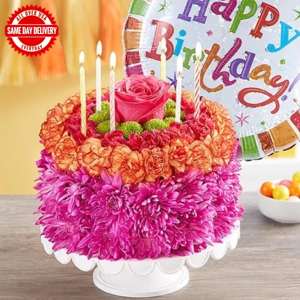 Birthday Flower Cake