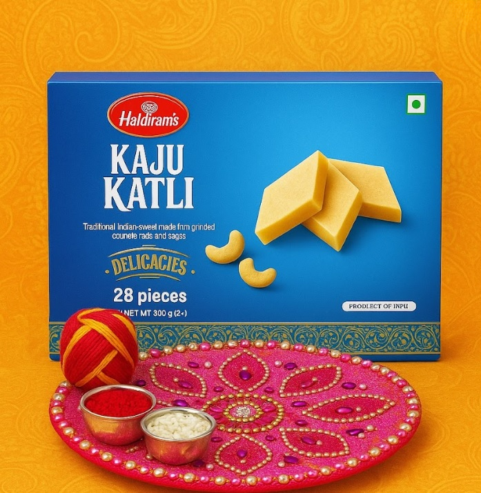 Kaju Katli and Thali Bhaidooj
