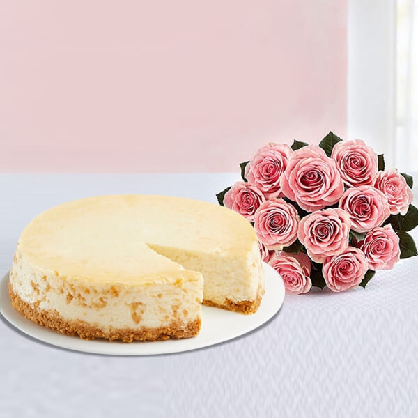 Cheescake with Bouquet