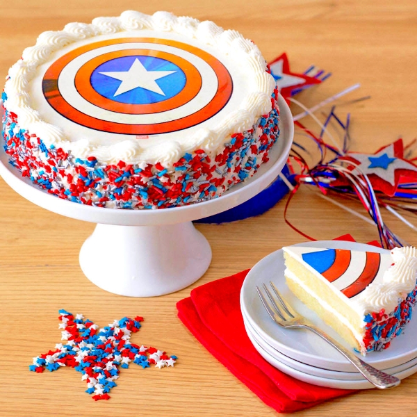 Baby Captain America Bobble Head Cake Topper l Doll Toy Cake Topper – Bakeyy