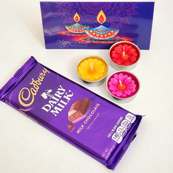Diwali Candles & Cadbury