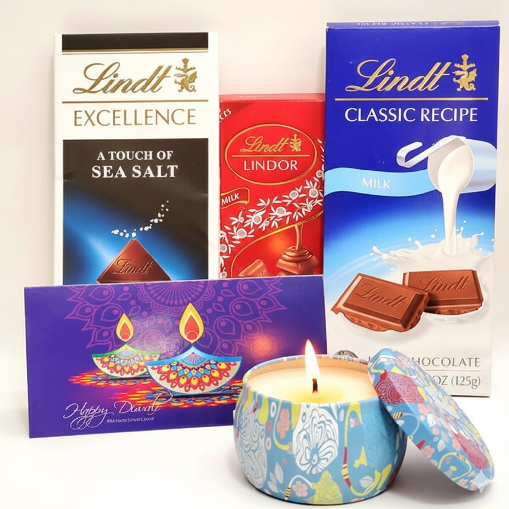 Diwali Chocos with Candle