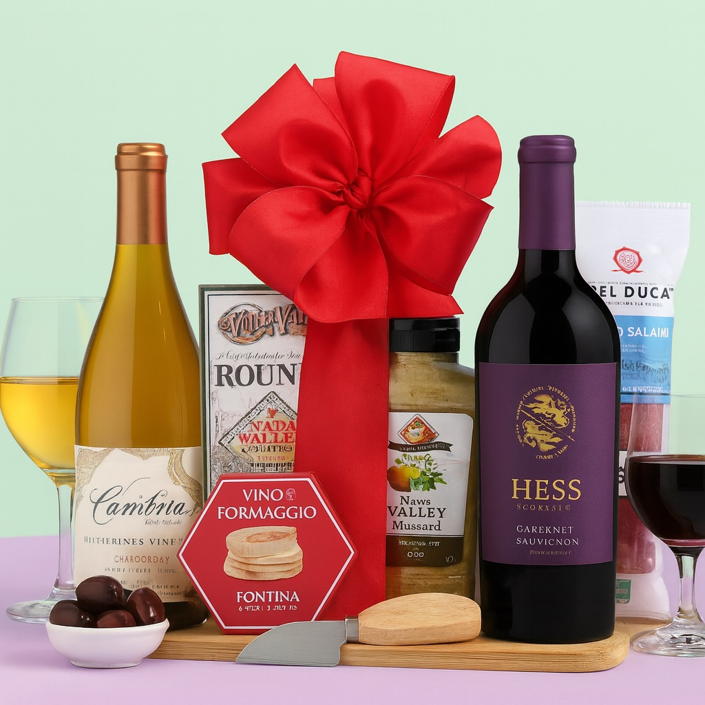 Delectable Duet Wine Gift Basket