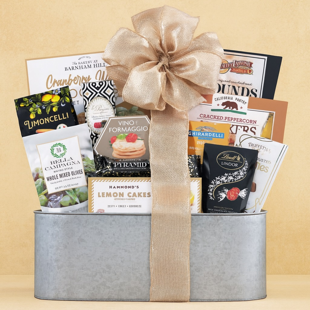 Savory Treats and Sweets Gift Basket