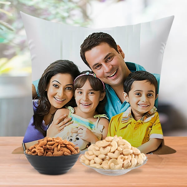 Family Personalized Cushion with Nuts