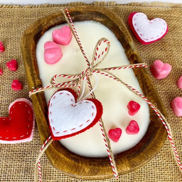 Valentine Dough Bowl Candle