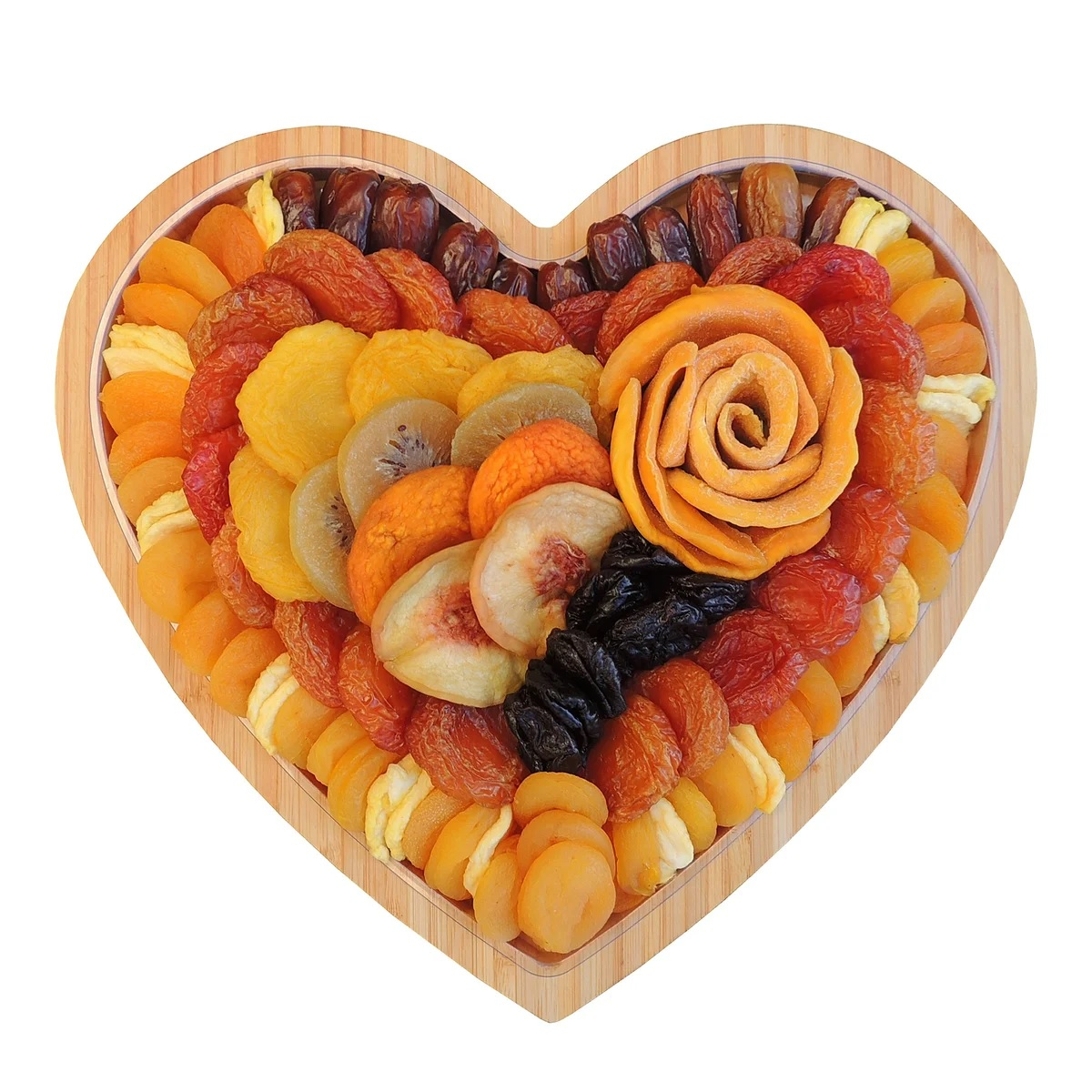 Dried Fruit and Nut Heart Shaped Tray