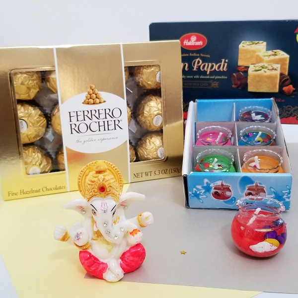 White Ganesha & Gift