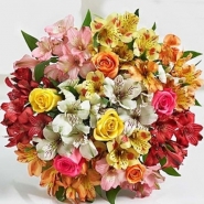 Assorted Lilies and Roses