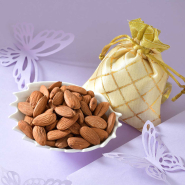 Bhai Dooj Special Kaju Katli & Almonds Gift Combo