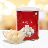 Spongy & Soft Rasgulla Tin Can Gift Pack