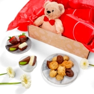 Teddy and Assorted Choc Gift Box