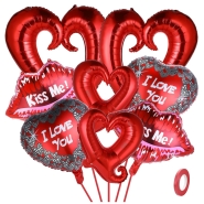 Red Heart Balloons