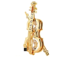 Gold Plated Violin Ornament