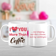 I Love You More Than Personalized Coffee Mug