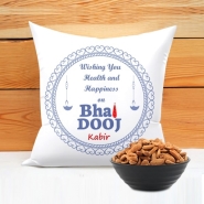 Bhaidooj Cushion with Almond