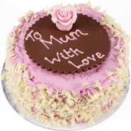 Mothers Day Strawberry Flake Cake