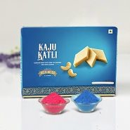 Holi Colors with Kaju Katli