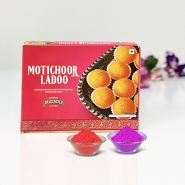 Motichoor Laddu with Colors